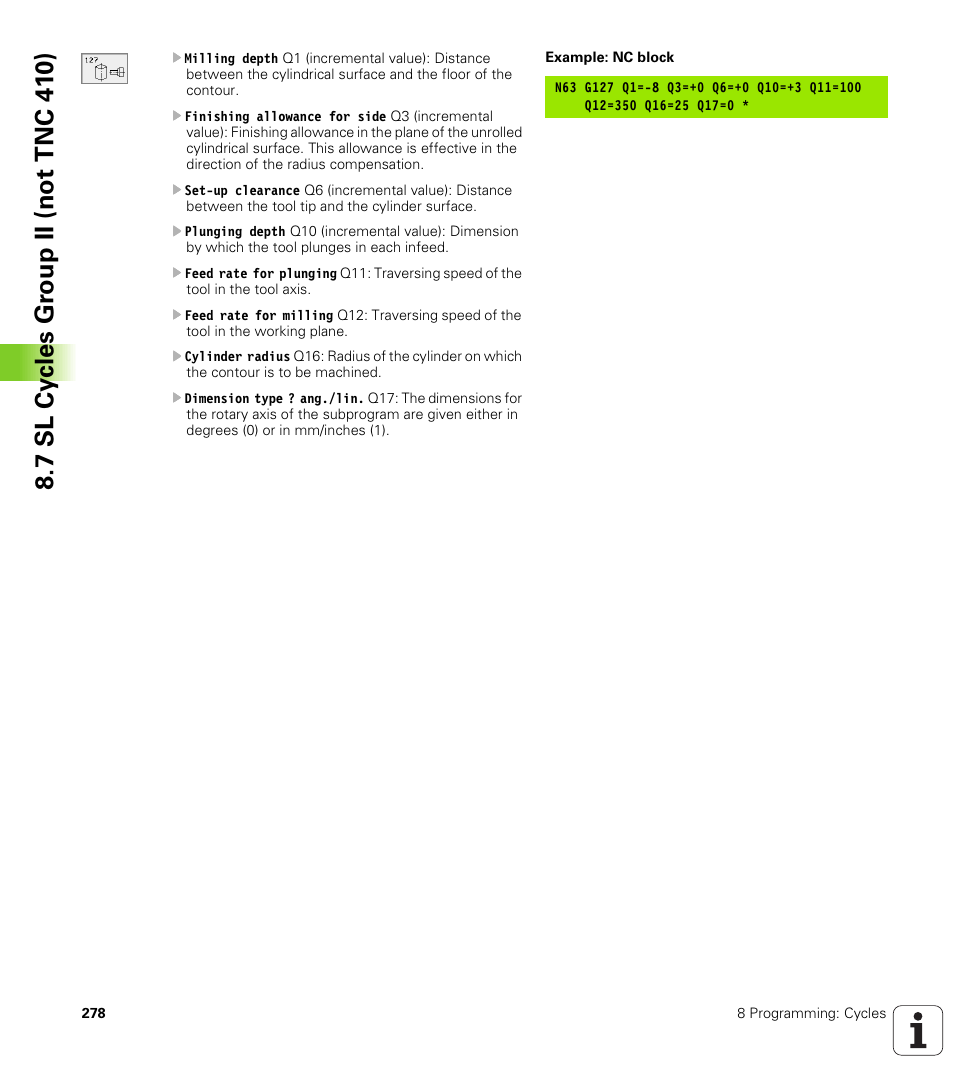 HEIDENHAIN TNC 410 ISO Programming User Manual | Page 304 / 489