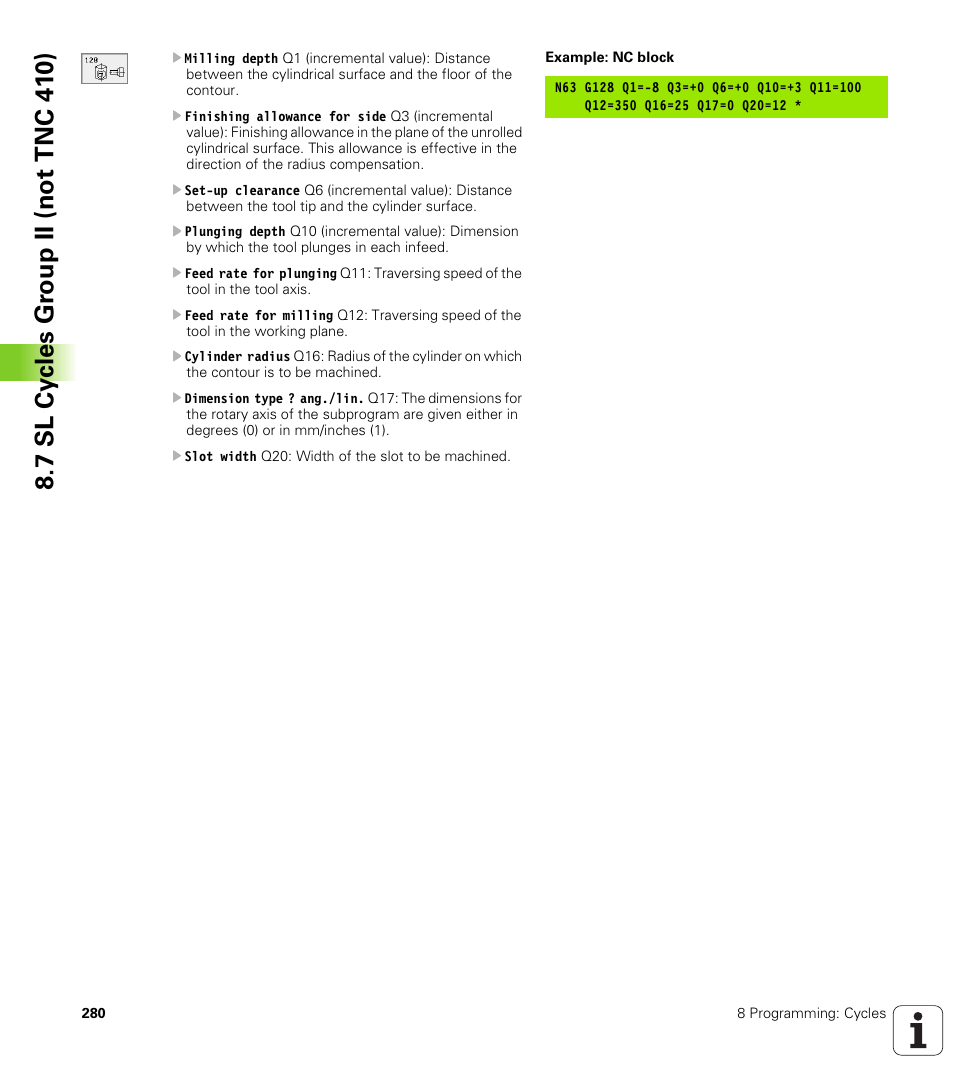 HEIDENHAIN TNC 410 ISO Programming User Manual | Page 306 / 489