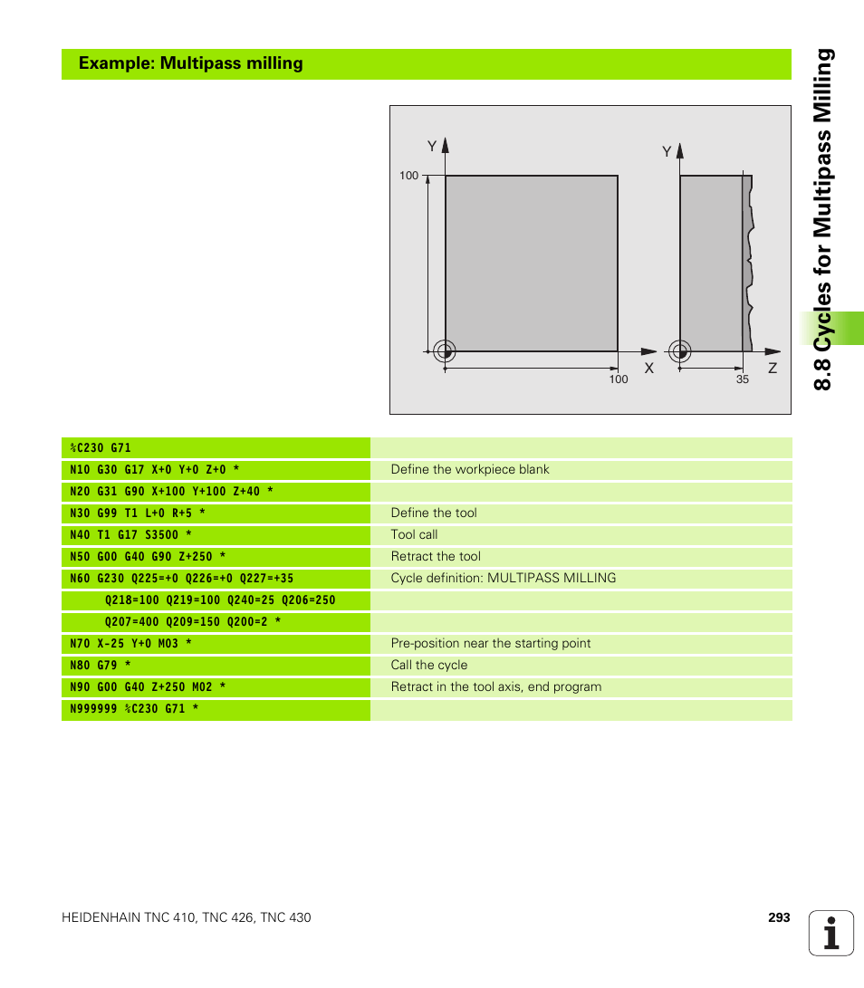 HEIDENHAIN TNC 410 ISO Programming User Manual | Page 319 / 489