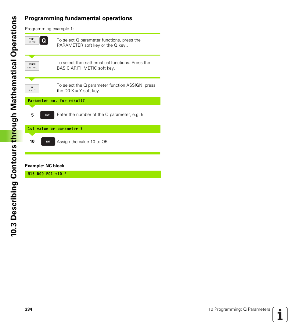 Programming fundamental operations | HEIDENHAIN TNC 410 ISO Programming User Manual | Page 360 / 489