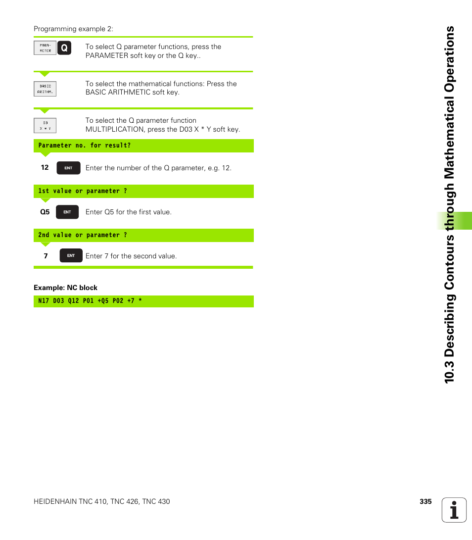 HEIDENHAIN TNC 410 ISO Programming User Manual | Page 361 / 489