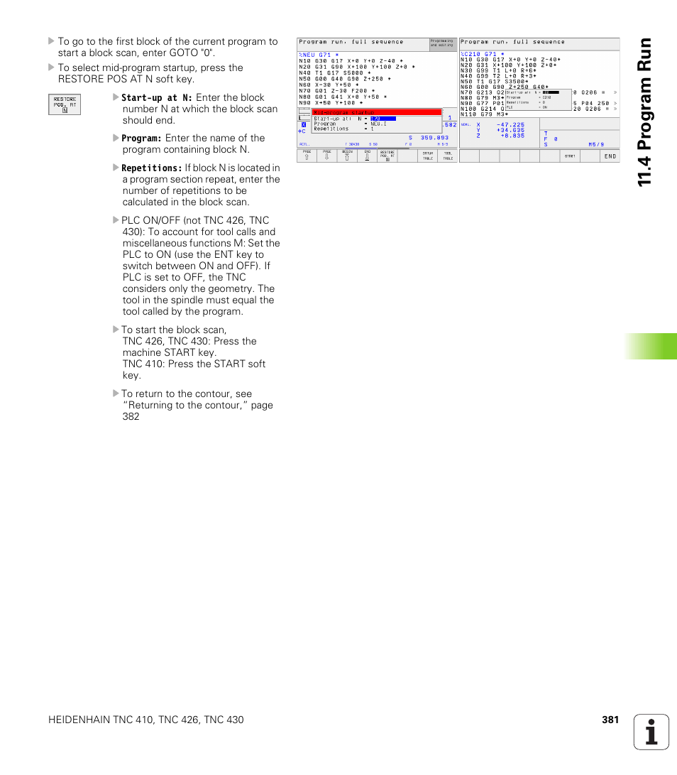 HEIDENHAIN TNC 410 ISO Programming User Manual | Page 407 / 489