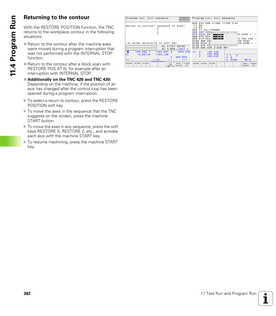 Returning to the contour | HEIDENHAIN TNC 410 ISO Programming User Manual | Page 408 / 489