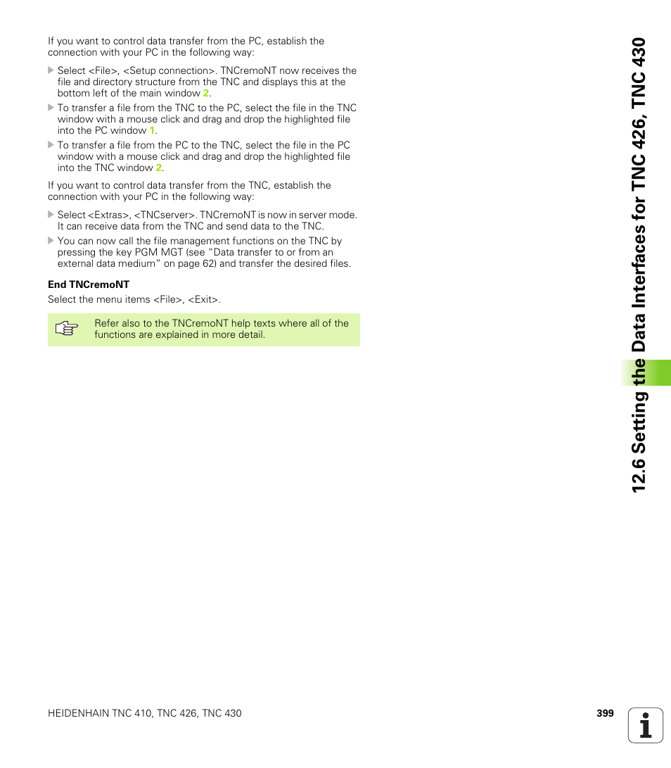 HEIDENHAIN TNC 410 ISO Programming User Manual | Page 425 / 489