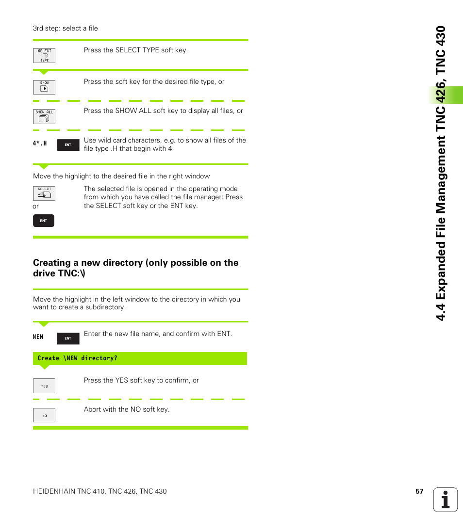 Display a specific file type | HEIDENHAIN TNC 410 ISO Programming User Manual | Page 83 / 489