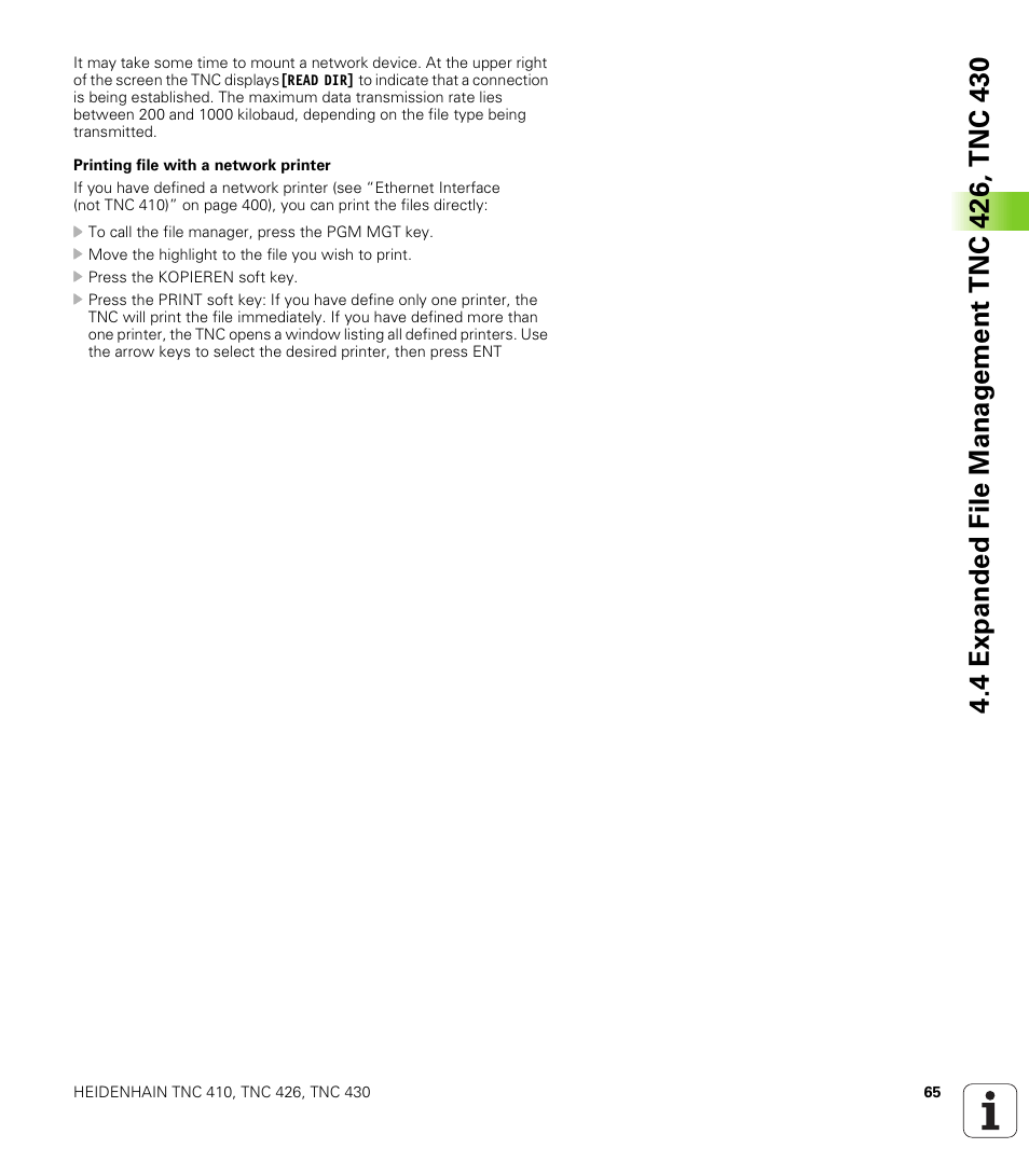 HEIDENHAIN TNC 410 ISO Programming User Manual | Page 91 / 489