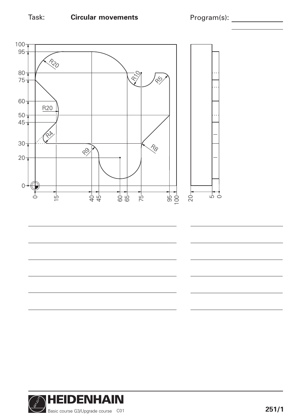 Circular movements, Heidenhain | HEIDENHAIN TNC 426 (280 460) Training Basic User Manual | Page 14 / 110