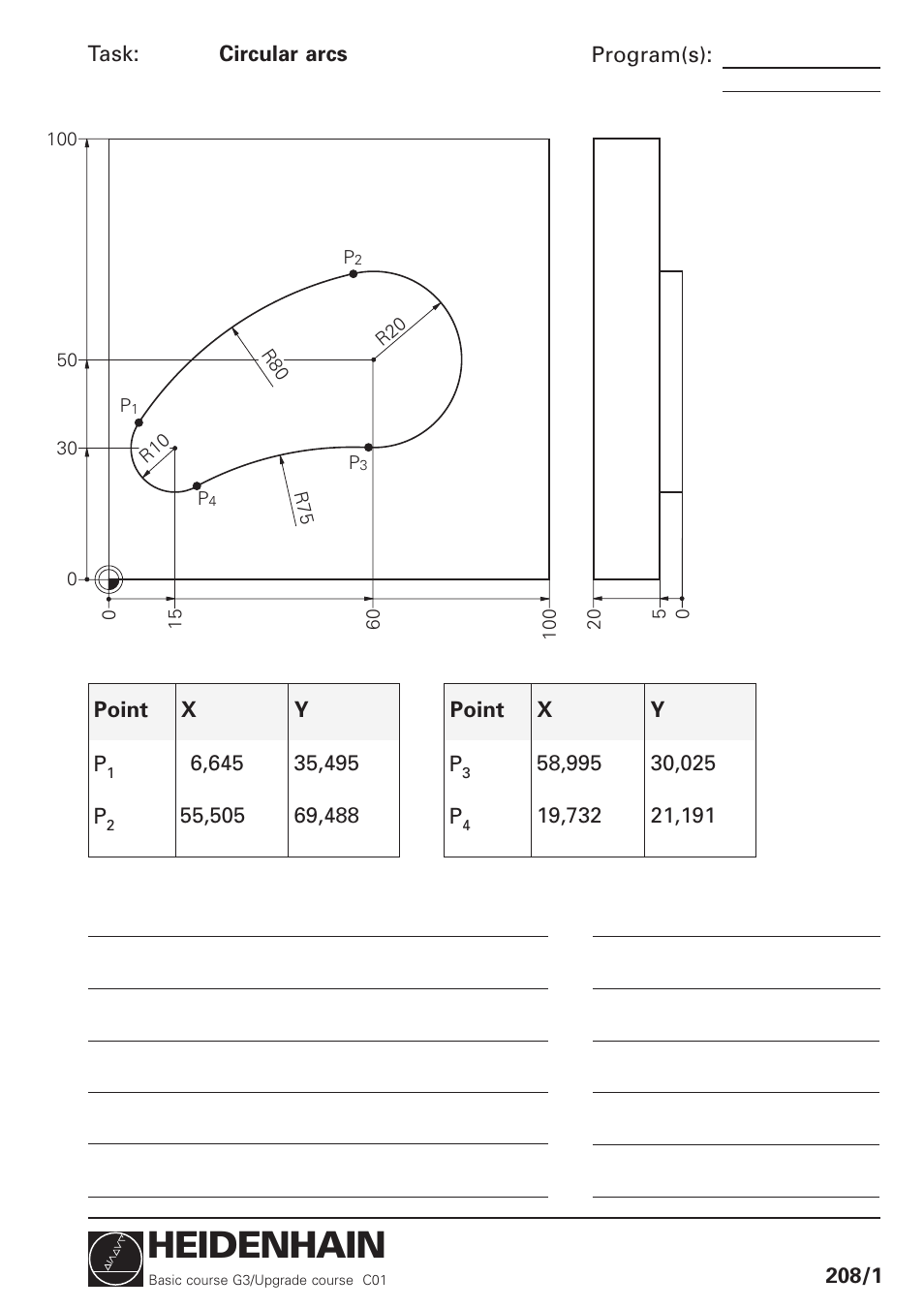 Circular arcs, Heidenhain | HEIDENHAIN TNC 426 (280 460) Training Basic User Manual | Page 20 / 110