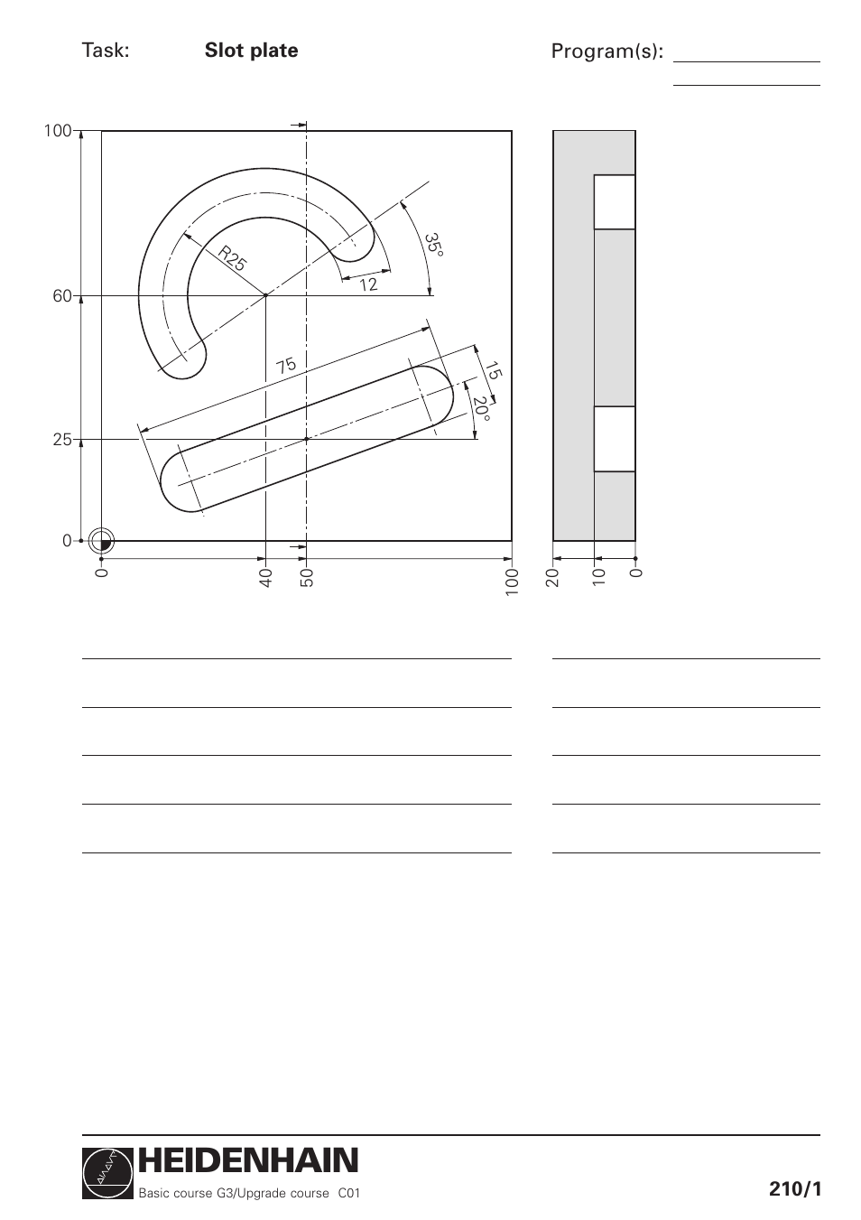 Slot plate, Heidenhain | HEIDENHAIN TNC 426 (280 460) Training Basic User Manual | Page 37 / 110