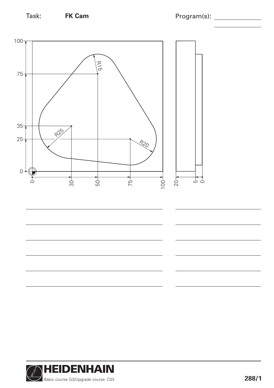 Fk cam, Heidenhain | HEIDENHAIN TNC 426 (280 460) Training Basic User Manual | Page 63 / 110