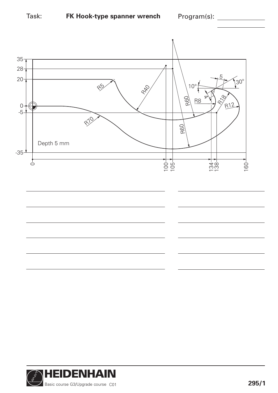 Fk hook - type spanner wrench, Heidenhain | HEIDENHAIN TNC 426 (280 460) Training Basic User Manual | Page 69 / 110