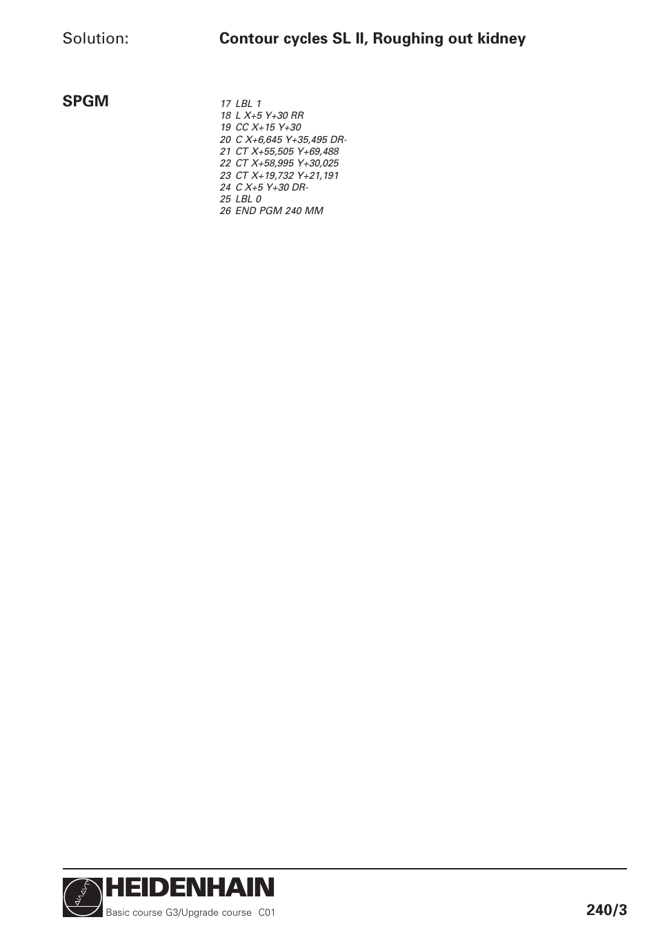 Heidenhain | HEIDENHAIN TNC 426 (280 460) Training Basic User Manual | Page 81 / 110
