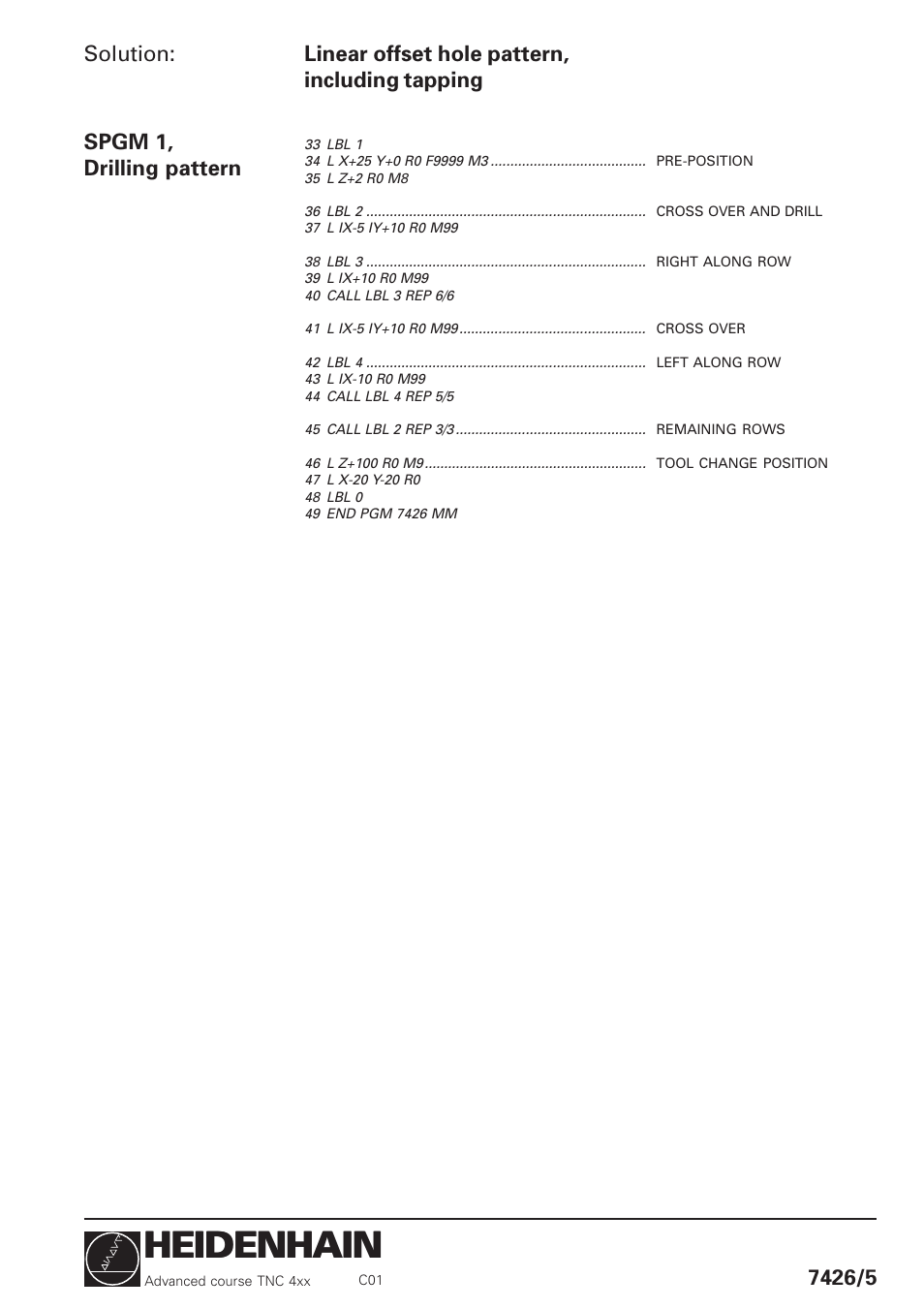 Heidenhain | HEIDENHAIN TNC 426 (280 460) Training Advanced User Manual | Page 19 / 134