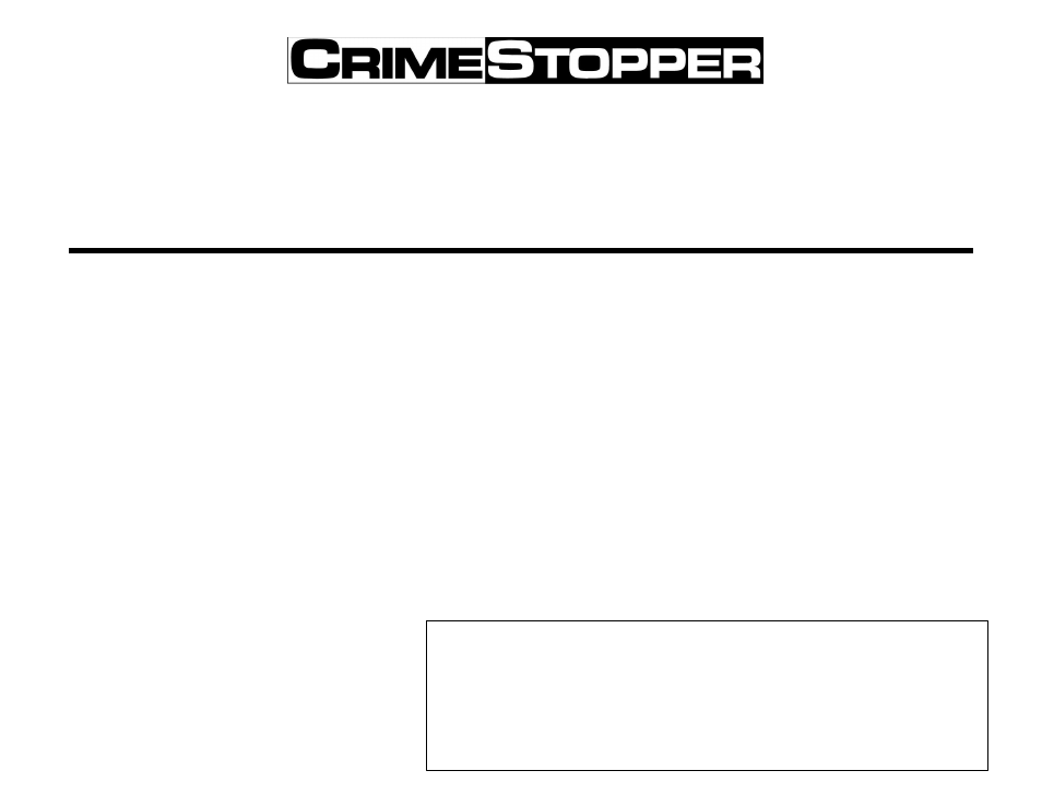 Crimestopper Security Products CS-2000DPII TW2 User Manual | 24 pages