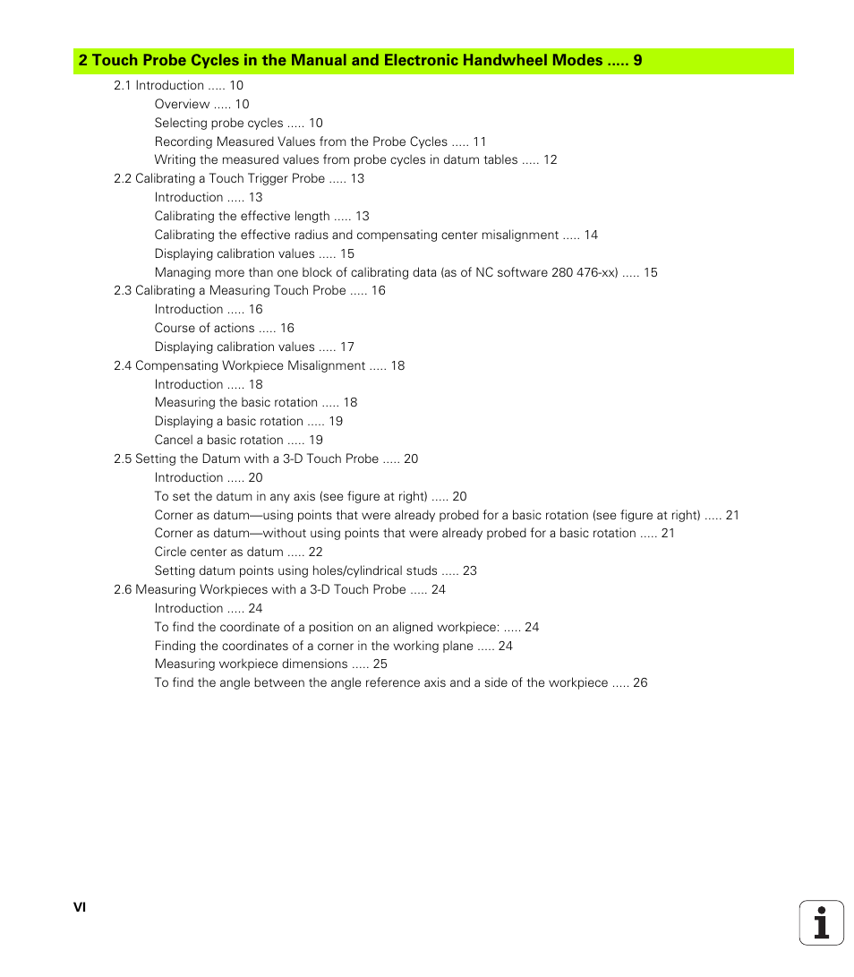 HEIDENHAIN TNC 426B (280 472) Touch Probe Cycles User Manual | Page 8 / 157