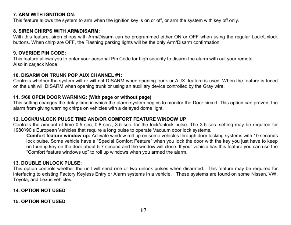 Crimestopper Security Products CS-2205 User Manual | Page 17 / 32