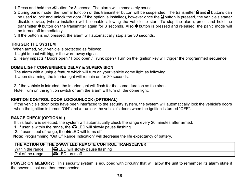 Crimestopper Security Products CS-2205 User Manual | Page 28 / 32