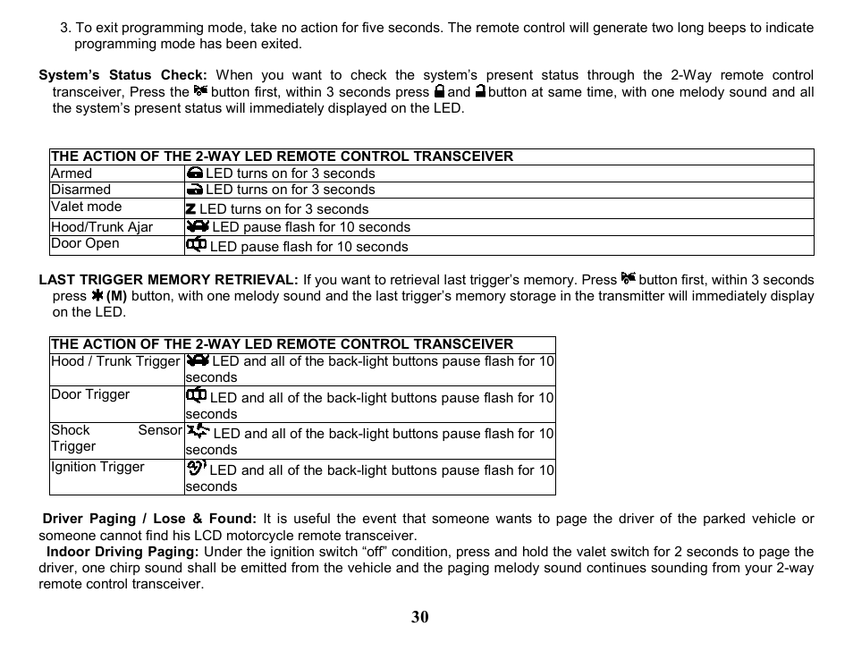 Crimestopper Security Products CS-2205 User Manual | Page 30 / 32