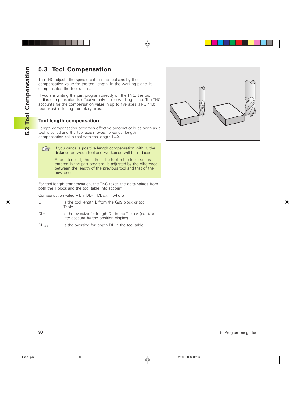 3 tool compensation, 3 t ool compensation | HEIDENHAIN TNC 426B (280 472) ISO programming User Manual | Page 106 / 389