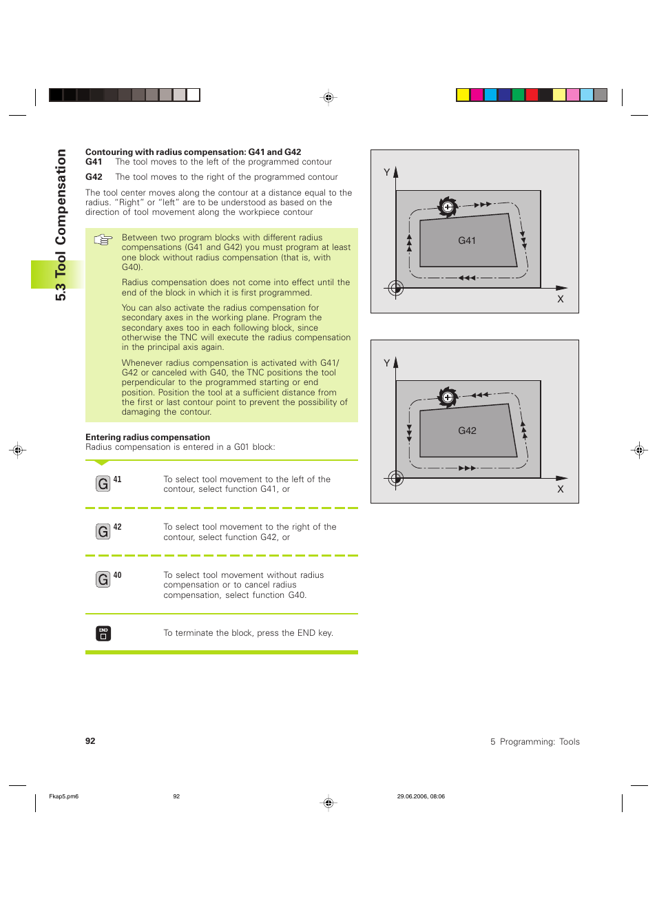 3 t ool compensation | HEIDENHAIN TNC 426B (280 472) ISO programming User Manual | Page 108 / 389