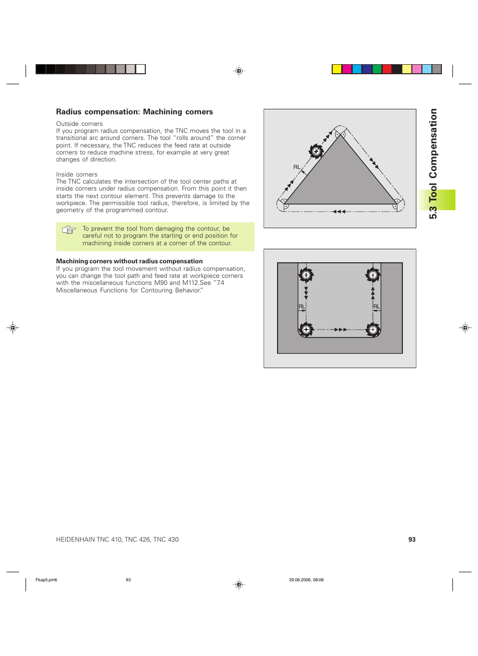 3 t ool compensation | HEIDENHAIN TNC 426B (280 472) ISO programming User Manual | Page 109 / 389