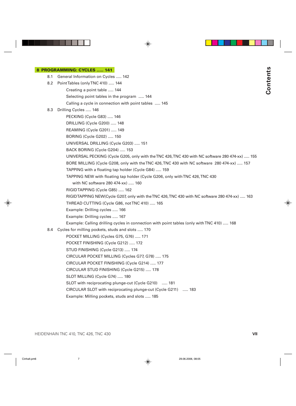 HEIDENHAIN TNC 426B (280 472) ISO programming User Manual | Page 11 / 389