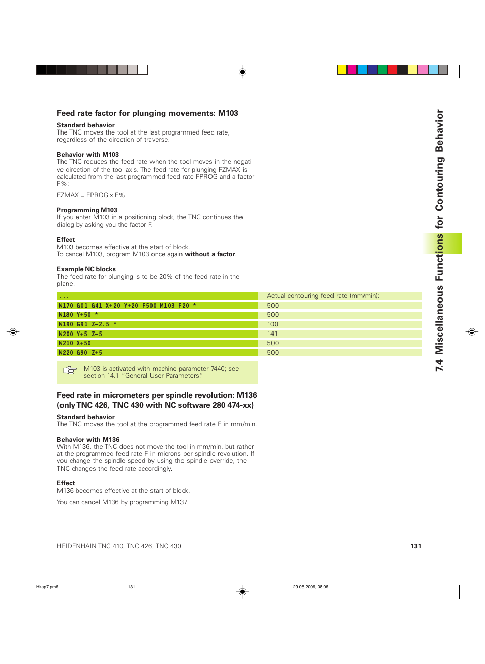 HEIDENHAIN TNC 426B (280 472) ISO programming User Manual | Page 147 / 389