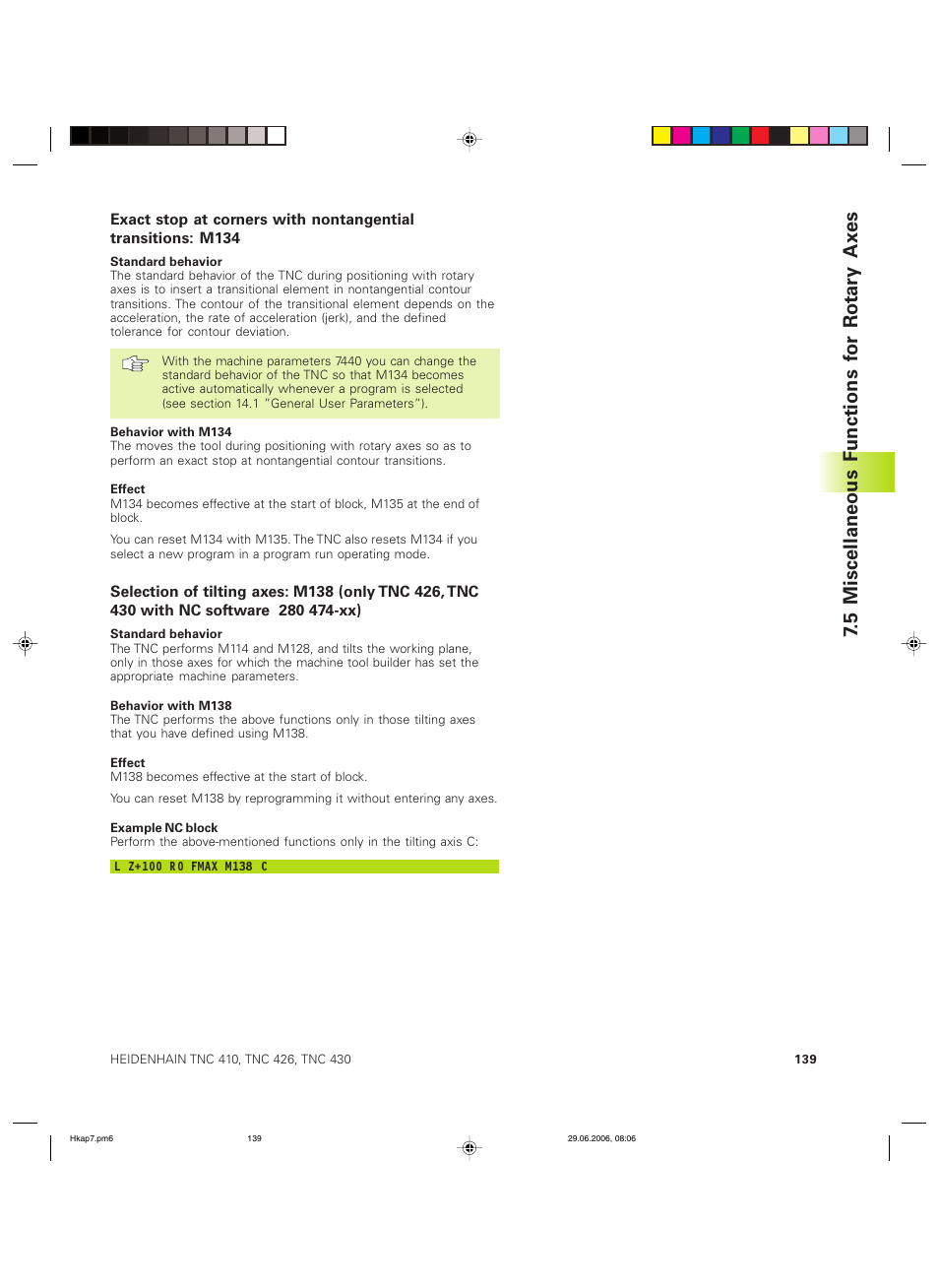 HEIDENHAIN TNC 426B (280 472) ISO programming User Manual | Page 155 / 389