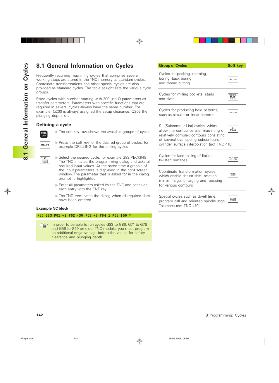 1 general information on cycles, 1 gener al inf or mation on cy cles | HEIDENHAIN TNC 426B (280 472) ISO programming User Manual | Page 158 / 389