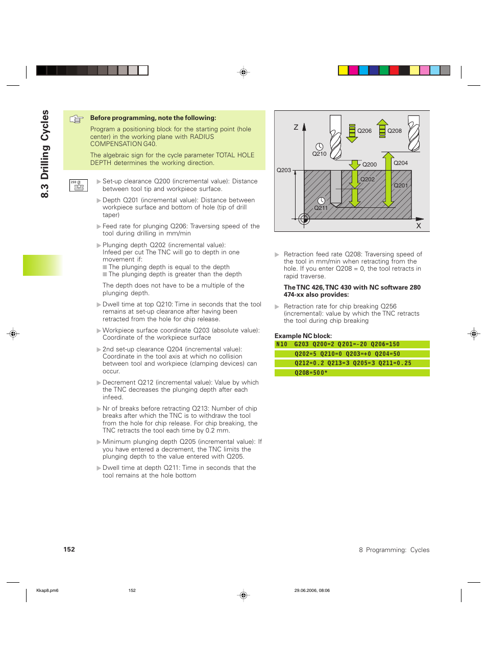 3 dr illing cy cles | HEIDENHAIN TNC 426B (280 472) ISO programming User Manual | Page 168 / 389