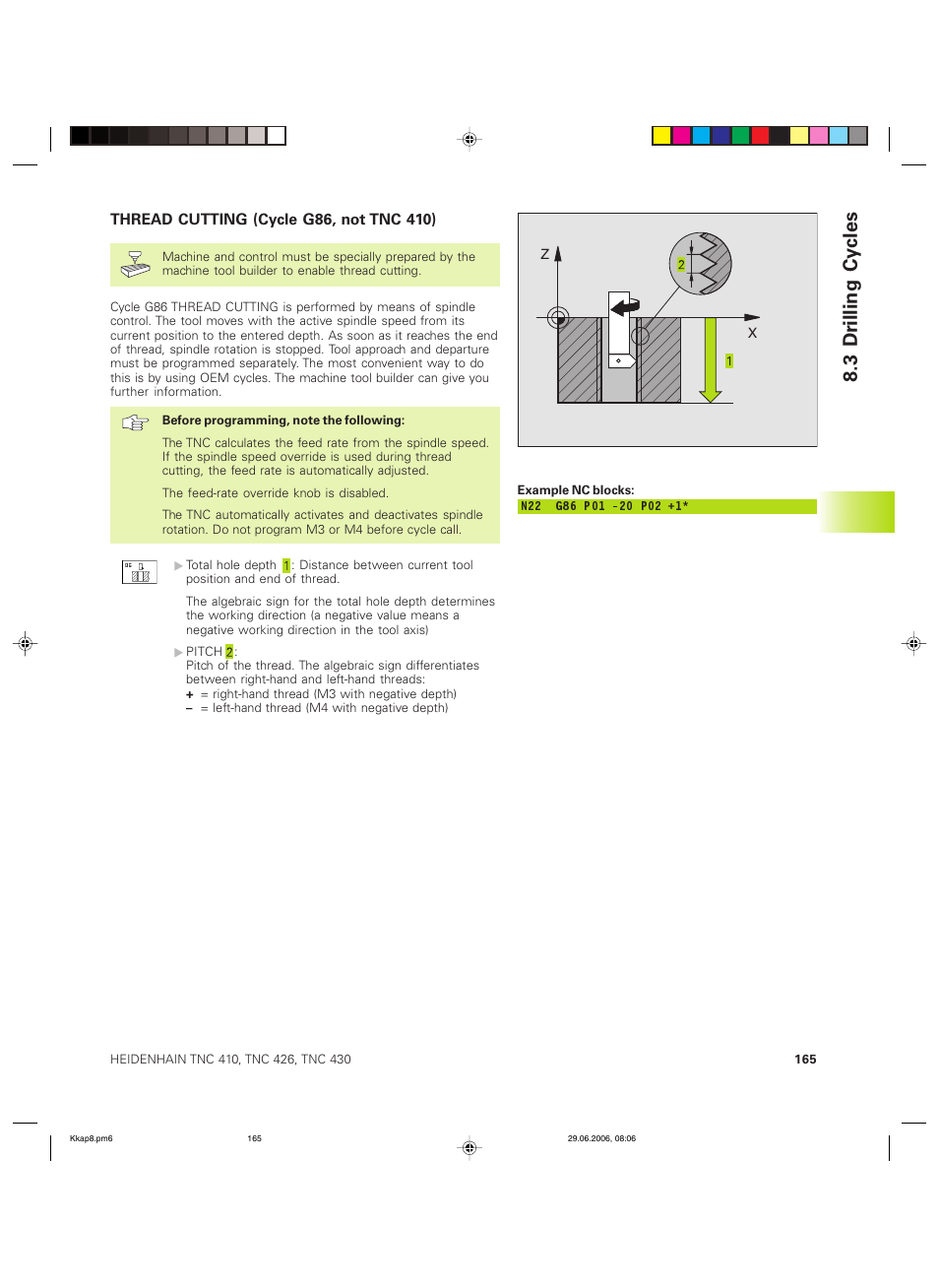 3 dr illing cy cles | HEIDENHAIN TNC 426B (280 472) ISO programming User Manual | Page 181 / 389
