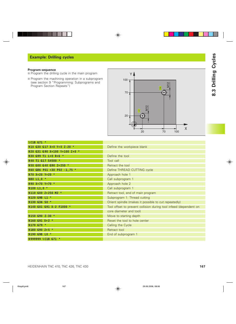 3 dr illing cy cles | HEIDENHAIN TNC 426B (280 472) ISO programming User Manual | Page 183 / 389