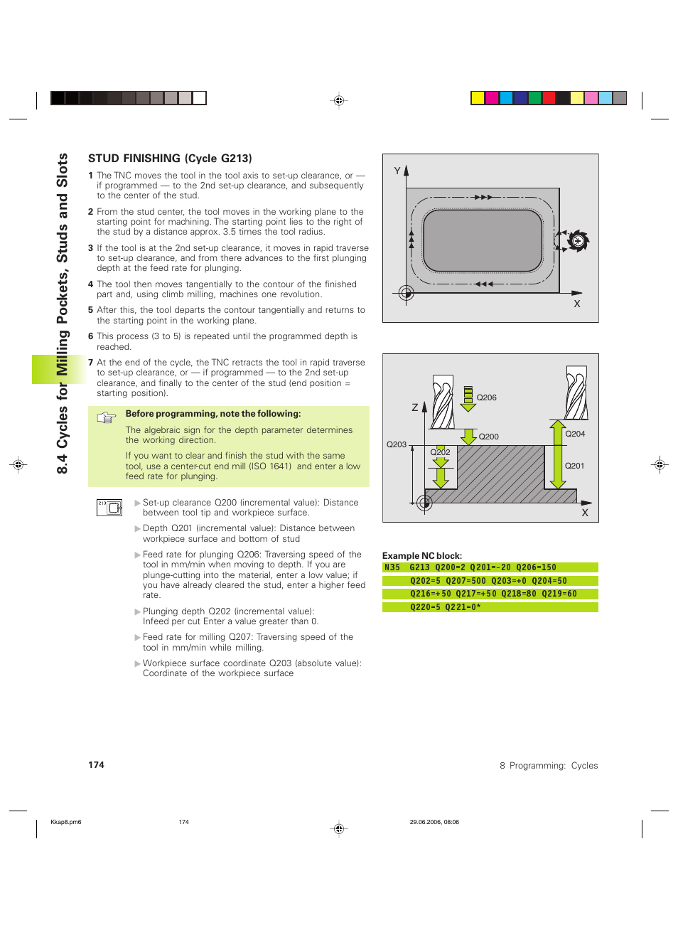 HEIDENHAIN TNC 426B (280 472) ISO programming User Manual | Page 190 / 389