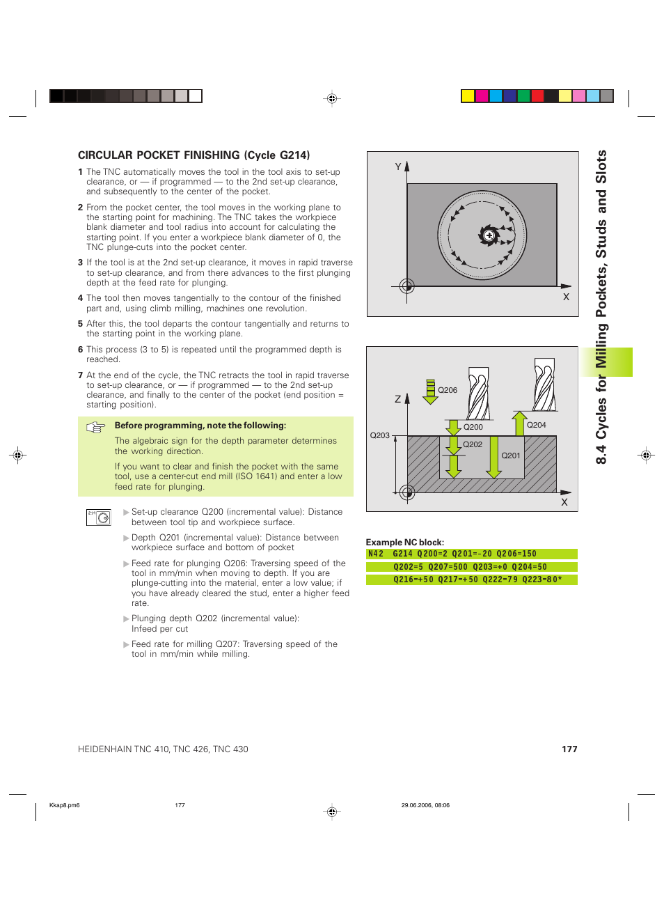 HEIDENHAIN TNC 426B (280 472) ISO programming User Manual | Page 193 / 389