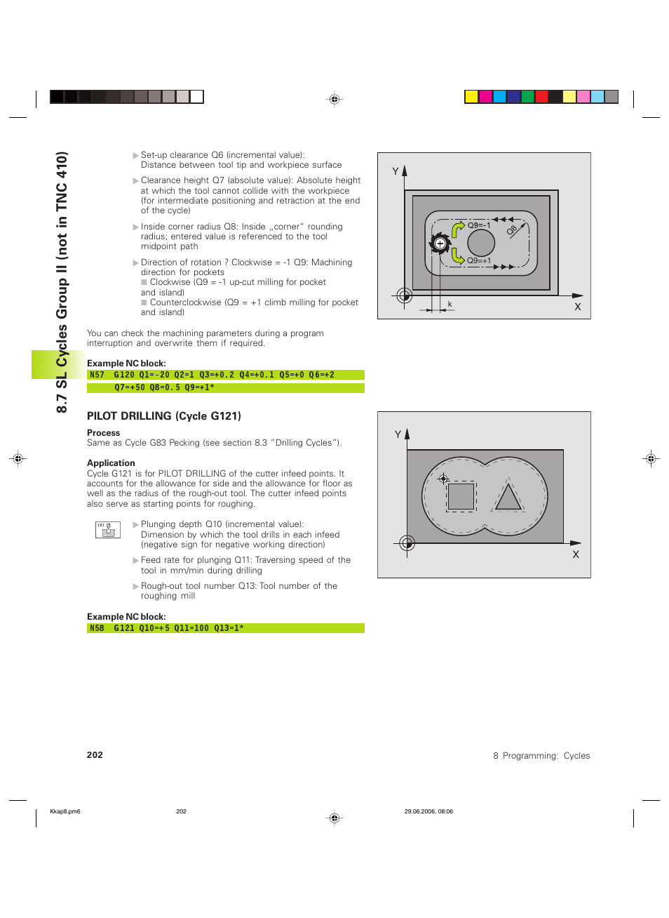 7 sl cy cles gr oup ii (not in tnc 41 0) | HEIDENHAIN TNC 426B (280 472) ISO programming User Manual | Page 218 / 389