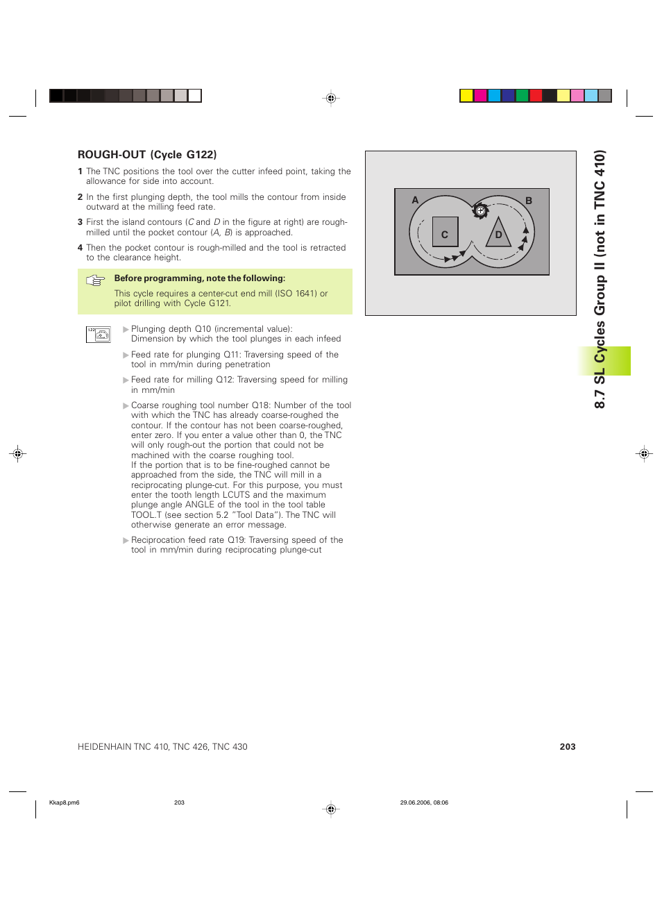 7 sl cy cles gr oup ii (not in tnc 41 0) | HEIDENHAIN TNC 426B (280 472) ISO programming User Manual | Page 219 / 389