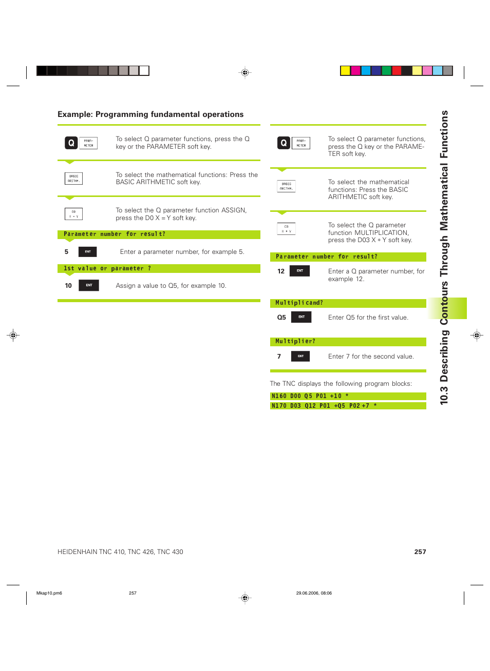 HEIDENHAIN TNC 426B (280 472) ISO programming User Manual | Page 272 / 389