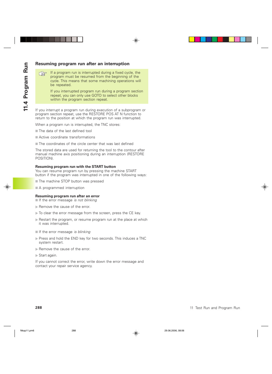 4 pr ogr am run | HEIDENHAIN TNC 426B (280 472) ISO programming User Manual | Page 303 / 389