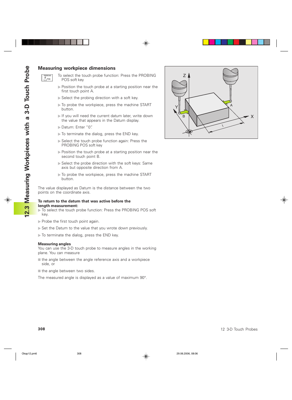 3 measur ing w o rkpieces with a 3-d touc h p robe | HEIDENHAIN TNC 426B (280 472) ISO programming User Manual | Page 323 / 389