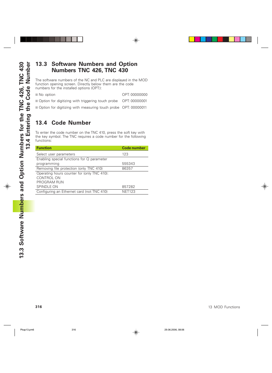 4 code number | HEIDENHAIN TNC 426B (280 472) ISO programming User Manual | Page 331 / 389