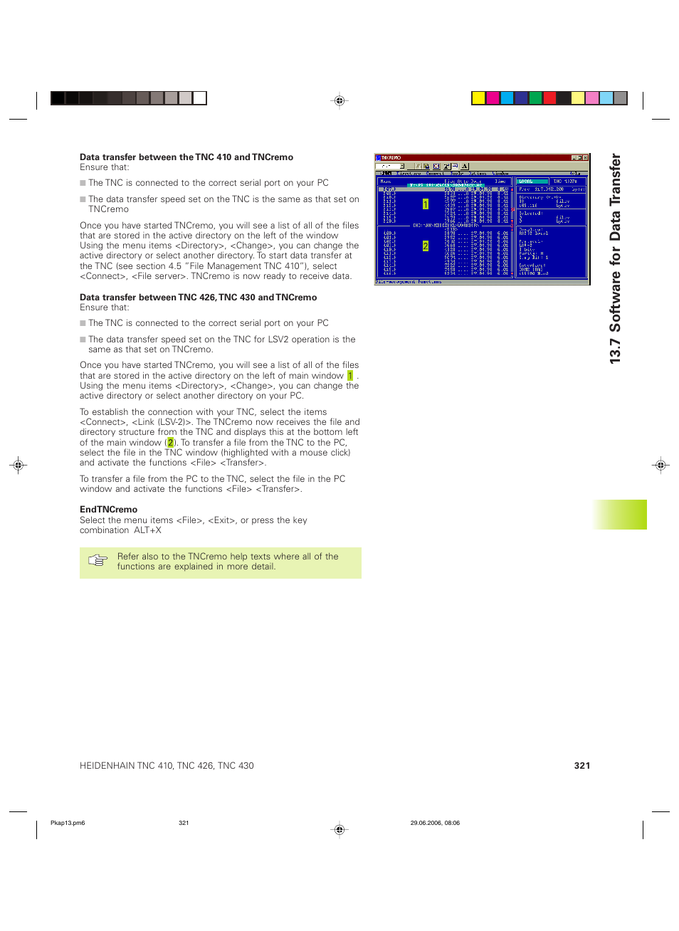 7 sof tw ar e f or d ata t ransf er | HEIDENHAIN TNC 426B (280 472) ISO programming User Manual | Page 336 / 389