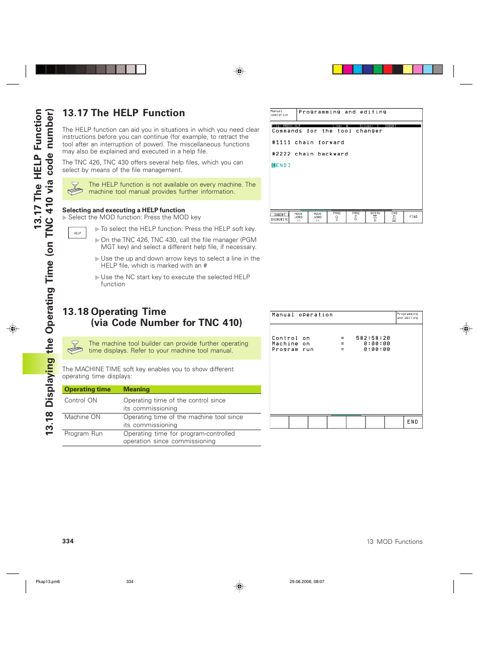 17 the help function | HEIDENHAIN TNC 426B (280 472) ISO programming User Manual | Page 349 / 389