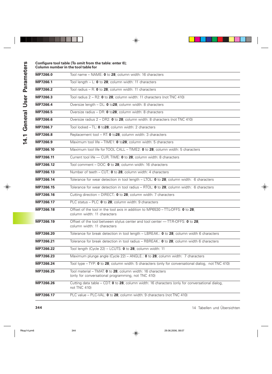 1 gener al user p ar amet ers | HEIDENHAIN TNC 426B (280 472) ISO programming User Manual | Page 359 / 389