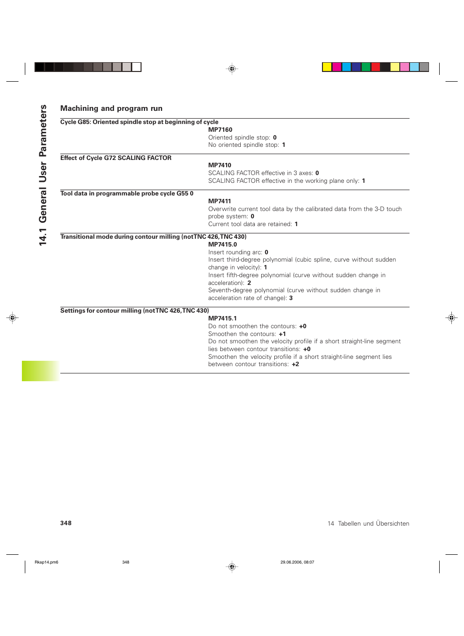 1 gener al user p ar amet ers | HEIDENHAIN TNC 426B (280 472) ISO programming User Manual | Page 363 / 389