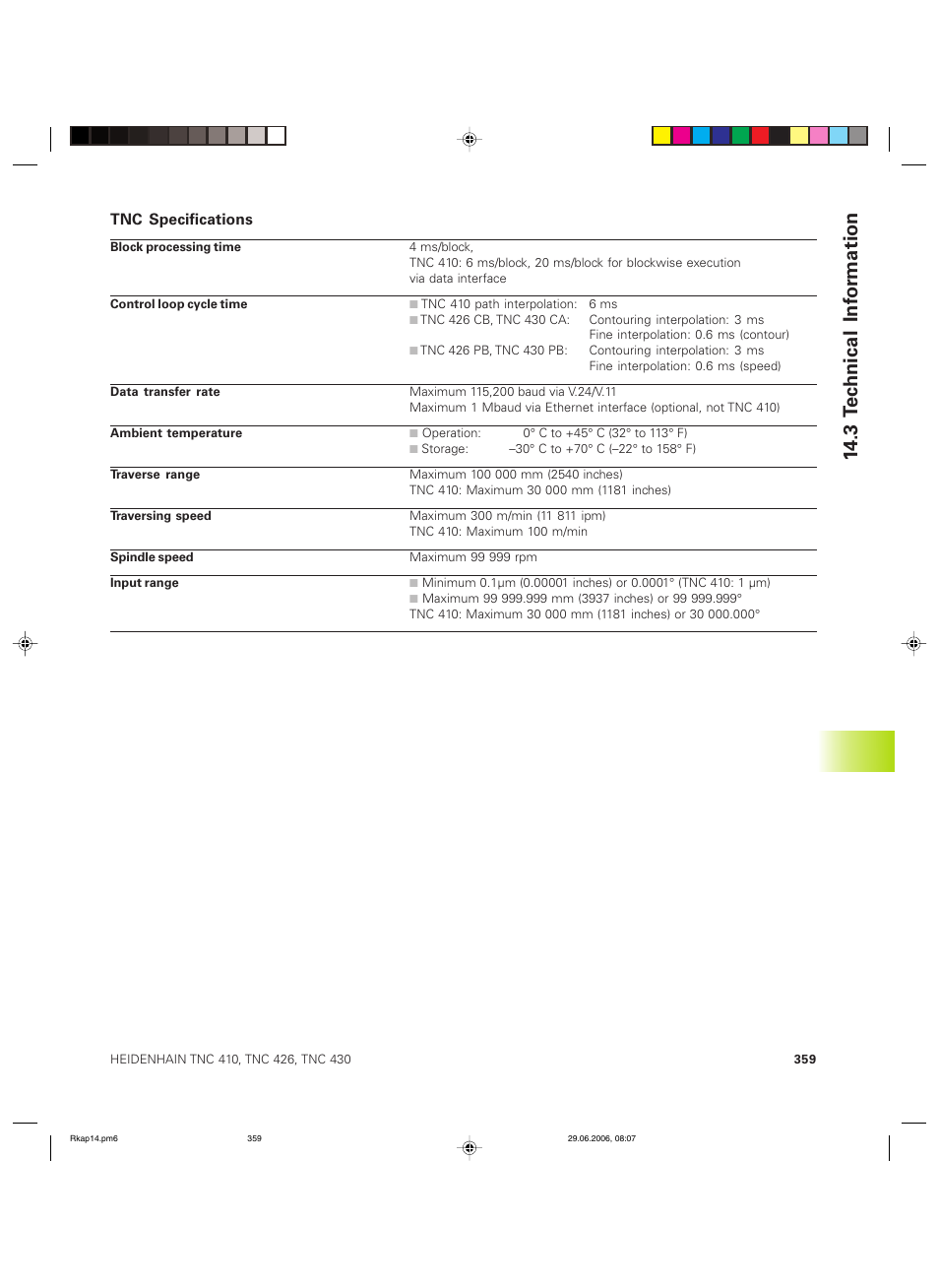 HEIDENHAIN TNC 426B (280 472) ISO programming User Manual | Page 374 / 389