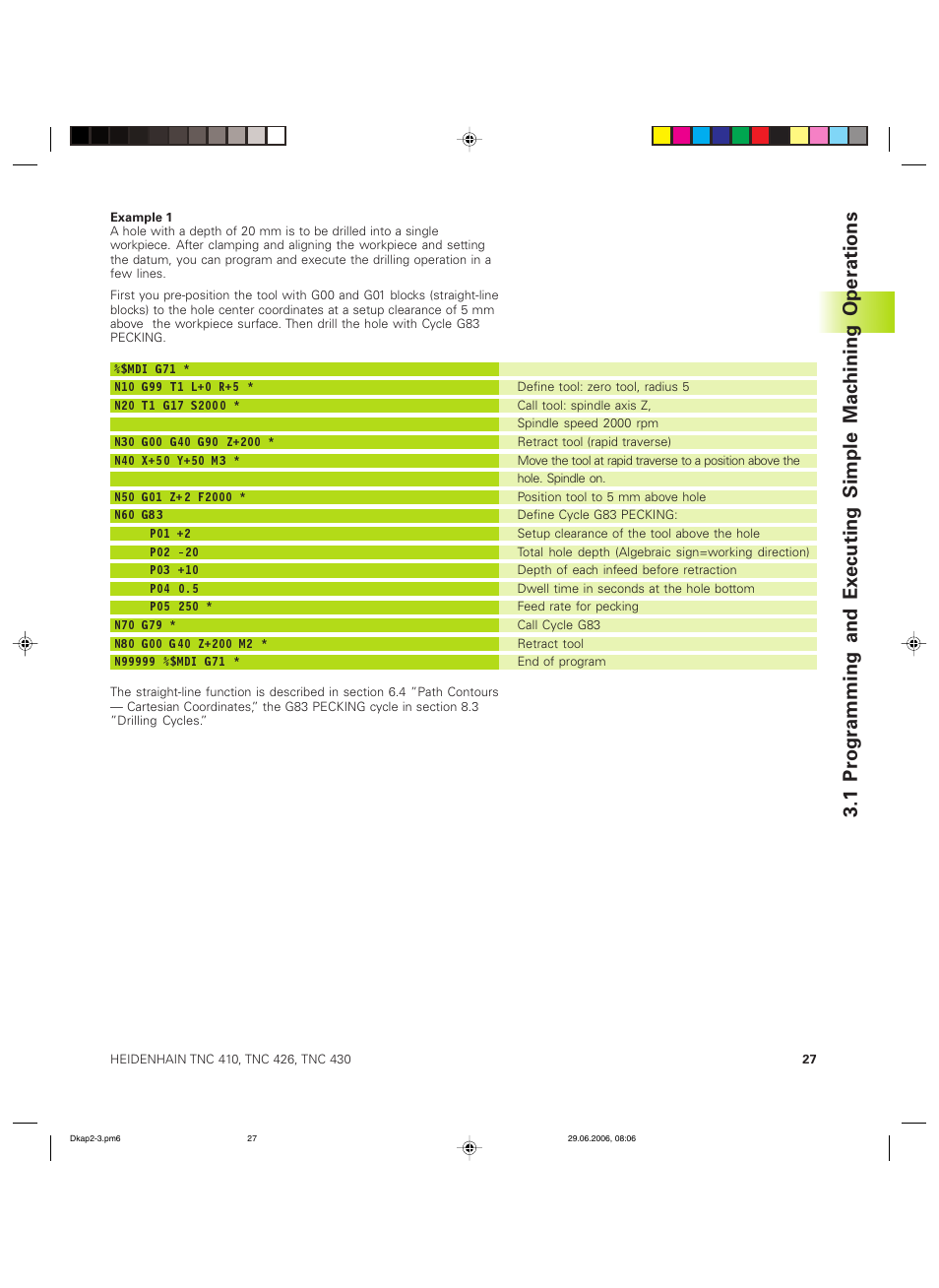 HEIDENHAIN TNC 426B (280 472) ISO programming User Manual | Page 43 / 389