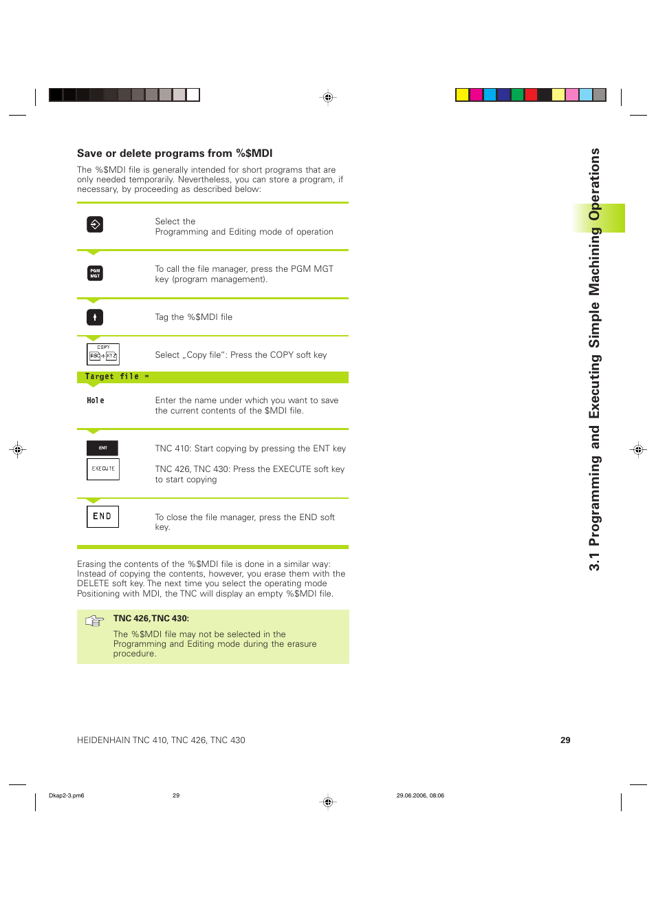 HEIDENHAIN TNC 426B (280 472) ISO programming User Manual | Page 45 / 389