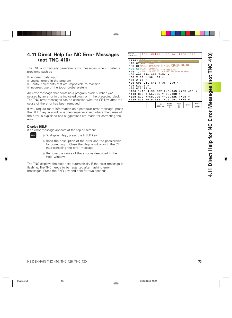 HEIDENHAIN TNC 426B (280 472) ISO programming User Manual | Page 89 / 389