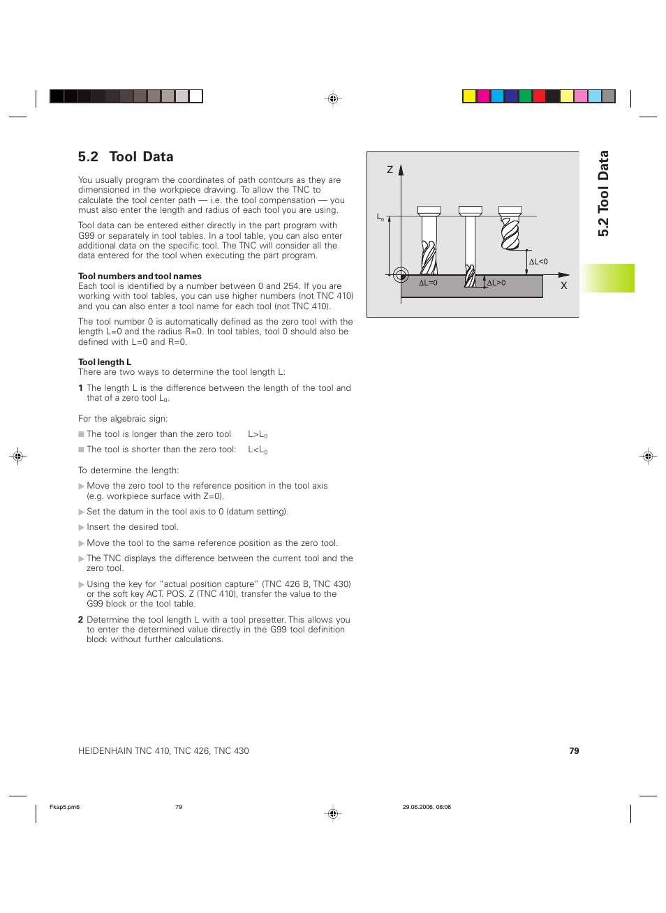 2 tool data, 2 t ool d ata | HEIDENHAIN TNC 426B (280 472) ISO programming User Manual | Page 95 / 389