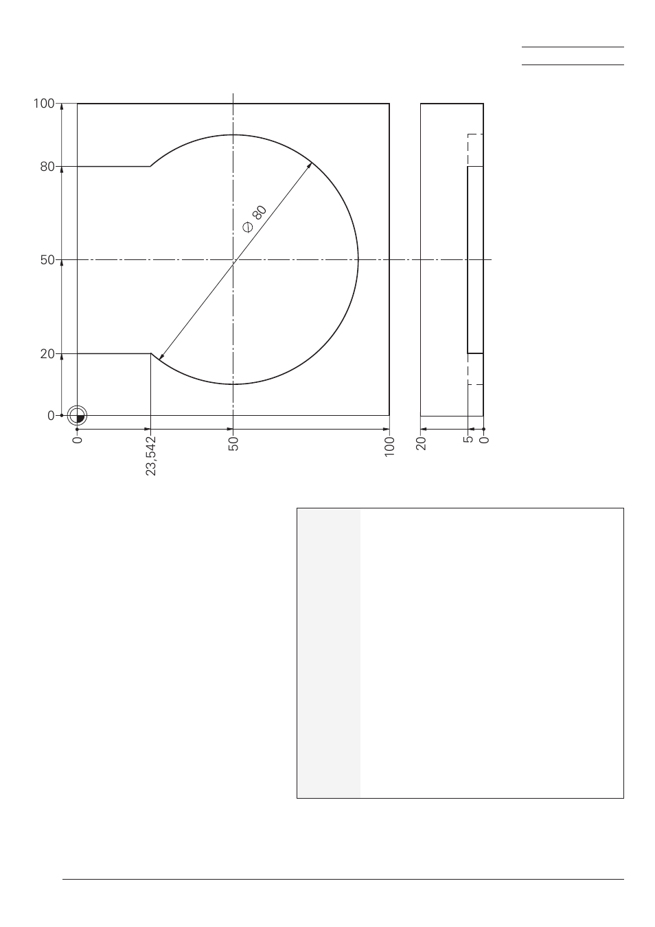 Circular arc with cc, c | HEIDENHAIN TNC 426B (280 472) Training ISO programming User Manual | Page 12 / 59